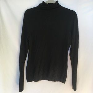 Black, Wool-Blend, H&M Turtleneck, Large